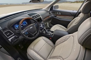 The Ford Explorer has a very modern cabin is like the Edge, is available with a terrific sound system.